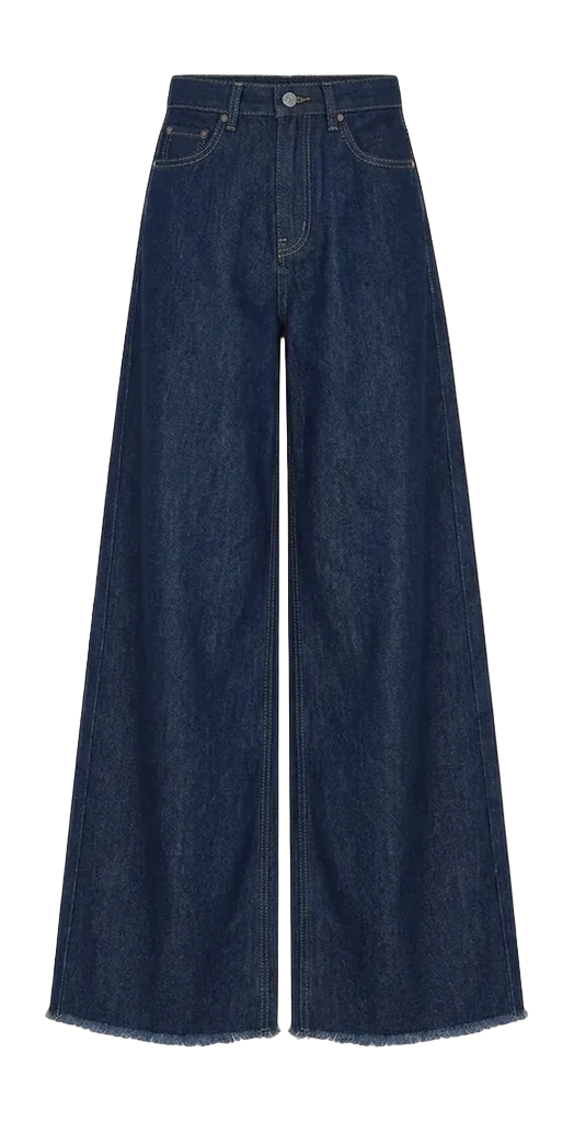 Wide Leg in Rauw indigo, fotorealistische productweergave